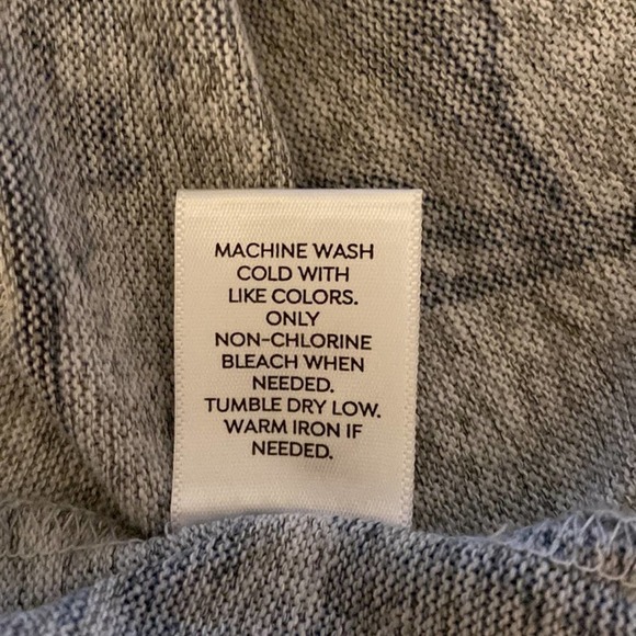 Blue and gray very soft long sleeves ruffles top Westport Scoop neck 2X
C - Picture 9 of 9